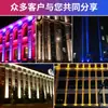 Foco led de haz directo para exteriores, impermeable, foco de alta potencia con control remoto, lámpara para lavar paredes