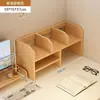Estantería de escritorio, estante de almacenamiento pequeño de varias capas para escritorios, gabinete de almacenamiento simple para estaciones de trabajo de oficina, librero de escritorio