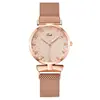 Reloj de Cuarzo para Mujer con Esfera Sunburst, Correa de Malla Magnética con Decoración de Lazo, Marcador Digital, Reloj de Pulsera Casual para Dama