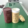 Suministro Directo de Fábrica Latas de Papel para Pastillas de Sésamo, Productos Alimenticios y de Salud Latas de Papel con Borde Enrollado para Pastillas de Sésamo Negro Polygonatum, Muestras Gratis