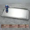 Forma Quadrada Retangular de Aço Inoxidável Extra Grande 100*65 Bandeja para Arroz Cozido no Vapor Bandeja para Churrasco Bandeja para Peixe Assado Bandeja para Uso Comercial em Banquetes