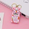 Llavero de Diseño Pequeño de Hardware Creativo Muñeco de Dibujos Animados de Goma Suave Lindo Colgante Fácil de Llevar Colgante para Llaves de Bolso