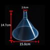 Embudo de plástico transparente para uso doméstico, calibre grande y pequeño, mini embudo dividido, para cocina, laboratorio, fugas de aceite y vino.