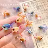 Resina Estilo Chinês Vintage Peixe Koi 3D e Peixe Dourado Termoencolhível DIY Pingente de Joia Artesanal Acessórios Contas
