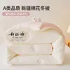 Produto Bom de Inverno Cor Sólida Núcleo de Colcha de Algodão de Xinjiang Capa de Colcha para Primavera e Outono Cama de Casal Colcha de Inverno 2026 Novo Estilo Universal para Todas as Estações
