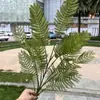 Parede de Fundo com Samambaia Artificial Folhagem Decoração de Casa Comércio Exterior 14 Peças de Flores de Samambaia Persa Douradas e Plantas Verdes Atacado