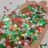 Accesorios de decoración navideña DIY copos de nieve estrellas lentejuelas árbol de Navidad arte hecho a mano para niños materiales para hacer tarjetas de felicitación