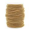 Corrente Bl de Aço Inoxidável 2-6mm Ouro 18K Joias Europeias e Americanas Colar da Moda Corrente DIY Feminina Corrente Cruzada Redonda O Transfronteiriça