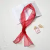 Corea del Sur pañuelo pequeño de organza para mujer, popular moda de primavera y verano, pañuelo versátil, pañuelo de protección solar de otoño, pañuelo de moda