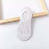 Meias invisíveis de malha japonesa verão feminino fino respirável oco cor sólida meias decotadas silicone não é fácil de cair calcanhar barco Meias