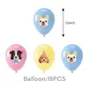 Conjunto de Balões de Látex Cartoon de 12 polegadas Balões Temáticos para Festa de Aniversário Múltiplos Padrões Festa 18 peças
