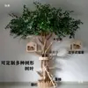 Marco de escalada grande para gatos Árbol para gatos Tronco de árbol de madera maciza Juguete para gatos Casa para gatos Nido para gatos Plataforma de salto Árbol decorativo integrado para cafetería de gatos