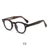 Gafas Negras de Nuevo Estilo Sin Graduación para Hombres y Mujeres con Rostros Redondos, Estilo Trendy de Influencer, Adecuadas para Rostros Grandes, Montura de Triacetato, Gafas Sin Graduación