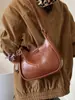 Bolsa Retro de Nicho Coreana Bolsa Transversal para Mulheres Moda Nova Inverno 2025 Casual Bolsa de Axila Bolsa de Ombro para o Dia a Dia