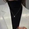 Popular Collar de Estrella de Cinco Puntas Tridimensional de Diamantes Completos para Mujer, Exquisito y Moderno, Versátil, Gama Alta, Lujo Ligero, Elegante Cadena para Clavícula