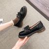 Sapatos Pequenos de Couro Femininos Japoneses jk Sapatos de Uniforme Básico Primavera e Outono Novos Sapatos Simples Britânicos Femininos Tamanho Grande Loafers Fábrica