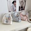 2025 Nuevo Estilo Universitario Todo Fósforo Bidimensional Empaque de Dolor para Clase Libro para Mujeres Bolso Cruzado Transparente para Bebé Bolso de Dolor para Mujeres