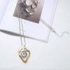 Collar de metal con explosiones de Amazon, joyería transfronteriza de comercio exterior, hilo geométrico simple, cadena de suéter de moda para mujer larga
