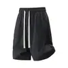 Venta Directa de Fábrica Shorts de Marca de Moda Estilo Americano para Pareja, Pantalones Casuales Sueltos para Hombre, Shorts de Baloncesto Versátiles de Seda de Hielo para Verano