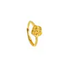 Nuevo Anillo de Oro Arena Vietnamita Estilo Étnico Simple Anillo de Flor de Rosa Versátil para Mujer Joyería Transfronteriza