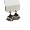 Estilo Bohemio Étnico Forma de Abanico Borla de Cristal Gancho para Oreja Mujer Retro Lujo Ligero Elegante Pendientes Versátiles Pendientes