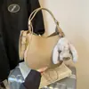 Bolso de Mano con Cesta de Patrón Lichi, Moderno y Sencillo para Mujer, Nuevo Modelo 2026, Bolso Tote Pequeño para el Trabajo, Bolso Cruzado para Viajar