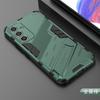 Anuncio para la nueva funda con armadura punk para Samsung A54. Funda con soporte de orificio fino para Samsung A54.