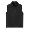 Chaleco de protección solar para exteriores, delgado, que absorbe la humedad, de secado rápido, sensación fresca, cuello alto, unisex, sin mangas, chaleco deportivo casual, chaqueta corta