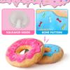 Juguete de cumpleaños para mascotas popular de Amazon, lindo juguete de peluche para perros con sonido, donut de fábrica, disponible al por mayor.