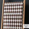 Tela Simple de Sofá Pied de Poule, Funda de Cojín de Lino Engrosado en Forma de Diamante, Cojín Decorativo, Cojín de Sofá, Tela Decorativa Hecha a Mano