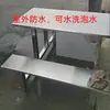 Mesas y Sillas de Acero Inoxidable para Comedor para 4, 6 u 8 Personas en Cantinas Escolares, para Estudiantes, de Fábrica, de Obra o de Supermercado