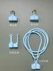 Adecuado para Apple Airpodspro234 Cordón Magnético de Silicona Huawei Xiaomi Air2S Cordón Corto Cuerda Antiperdida