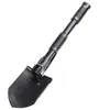 Pala Portátil de Acero al Manganeso para Exteriores para Defensa Personal, Camping, Pesca, Pala Pequeña Plegable, Pico, Pala Pequeña para Coche
