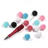Personalizado de Fábrica Colorido Bolas de Diamante de Resina Pesadas con Cuentas Moda Cuentas Sueltas Pulsera DIY Llavero Accesorios de Joyería