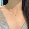 Collar de Cadena Asimétrica Starburst para Mujer, Estilo Nuevo, Lujo Ligero, Moderno, Diseño de Nicho, Diseño Simple y Único, Cadena para la Clavícula