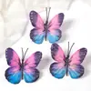 Borboletas de Tecido Coloridas Flores Artificiais, Acessório de Cabelo Estilo Antigo Kit de Material de Flores DIY, Decoração Floral para Fotografia