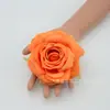 Flor de rosa simulação com borda enrolada 12cm rosa flor de casamento material parede de flores caixa de flores conjunto de projeto arranjo de flores para bonsai DIY