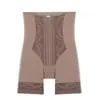 Calça de Renda de Malha Fina de Cintura Alta com Perna Reta para Modelar o Corpo, Roupa Íntima de Segurança Feminina, Calça de Barriga Respirável Confortável