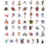 50 peças Insígnias de jogador de Futebol Americano Liga logo à prova d'água IPAD celular papelaria adesivos decorativos