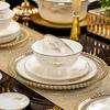 Jingdezhen Cerâmica Louça Pratos Combinação terno Presente Atacado Bone China Prato de Jantar Doméstico Caixa de Presente de Boas-vindas Pratos