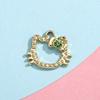 Colgante de Accesorios de Hello Kitty Gato Colgante Pequeño Aleación Diamante Accesorios de Joyería DIY Pulsera Ropa Material de Collar