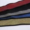 Suministro Directo de Fábrica de Bandas Elásticas de 2.5~5 cm de Ancho en Coloridos Dorados y Plateados con Purpurina para Cinturas de Faldas y Pantalones