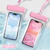 Bolsa de Celular Transparente à Prova d'Água de PVC 70% de Desconto Bolsa de Celular com Airbag Case Protetor para Natação ao Ar Livre 70% de Desconto Bolsa Transparente à Prova d'Água