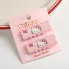 Pasador de Pelo Cuadrado Estilo Coreano Niña Gato KT Lindo Dibujo Animado Kulomi Pasador de Pelo Niña Accesorios para el Cabello Joyería Infantil Venta al por Mayor