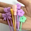 Amarração de Silicone Colorida em Forma de Laço, Tira de Dados Multifuncional, Cordão, Chaveiro, Joia, Pingente de Bolsa, Tira