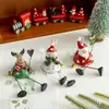 Venda Quente Transfronteiriça Arte em Ferro Velho Boneco de Neve Rena Pingente Pendurado Decoração de Mesa Janela Decoração Pendurada para Árvore de Natal