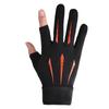 Guantes de protección solar de seda de hielo de primavera y verano para mujer, guantes transpirables de alta elasticidad para pesca, conducción al aire libre, guantes de dos dedos expuestos