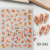 Belleza Completa Transfronteriza Nuevas Pegatinas Navideñas para Uñas Ins Pegatinas Doradas de Copos de Nieve Navideños para Uñas