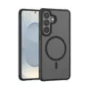 Adecuado para Funda de Teléfono Móvil Samsung S27Pro, Cubierta Protectora S26Plus con Sensación de Piel, Panel Trasero de PC con Anillo Magnético S25