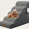Escada de Escalada para Animais de Estimação Amazon Transfronteiriça para Gatos e Cães Pequenos, Escadas de Esponja de Três Degraus para Subir e Descer de Sofás